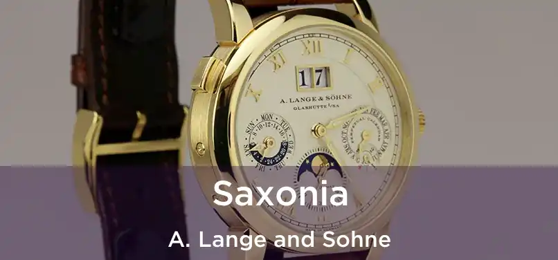 Saxonia A. Lange and Sohne